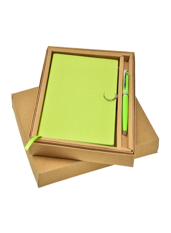 NIBEMINENT A5 Noteebook With Pen Set Green - Image 1