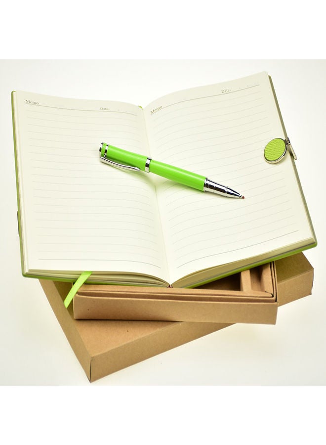 NIBEMINENT A5 Noteebook With Pen Set Green - Image 3