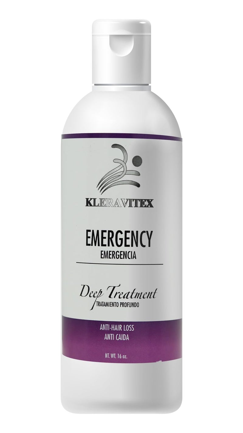 Kleravitex Emergencee Treatment For Hair - Polymedic Reconstructor - Perfect For Damaged and Colored Hair - Emergencia Capilar Tratamiento Reconstructor 16 oz. - Image 1