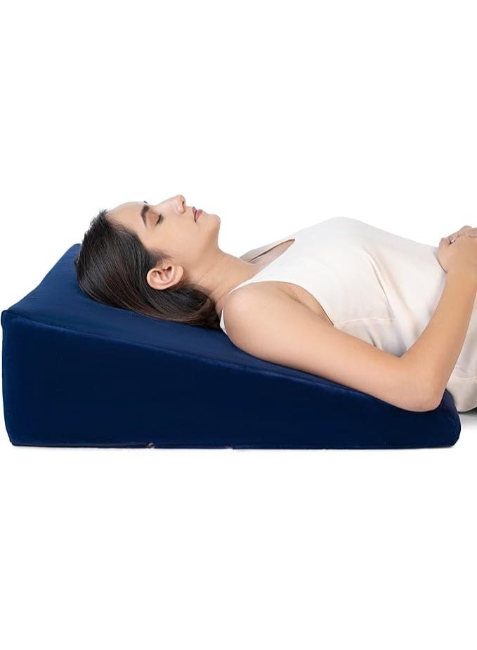 Bed Wedge Pillow – Memory Foam Back Support for Acid Reflux, Snoring, Post-Surgery, Pregnancy & Relaxation, Standard Size, Single Piece – High Quality & After-Sales Service