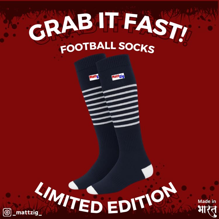 MATTZIG ® Victory Strip Football Kit (Football Socks, Shin Guard & Arm Sleeves) - Image 2