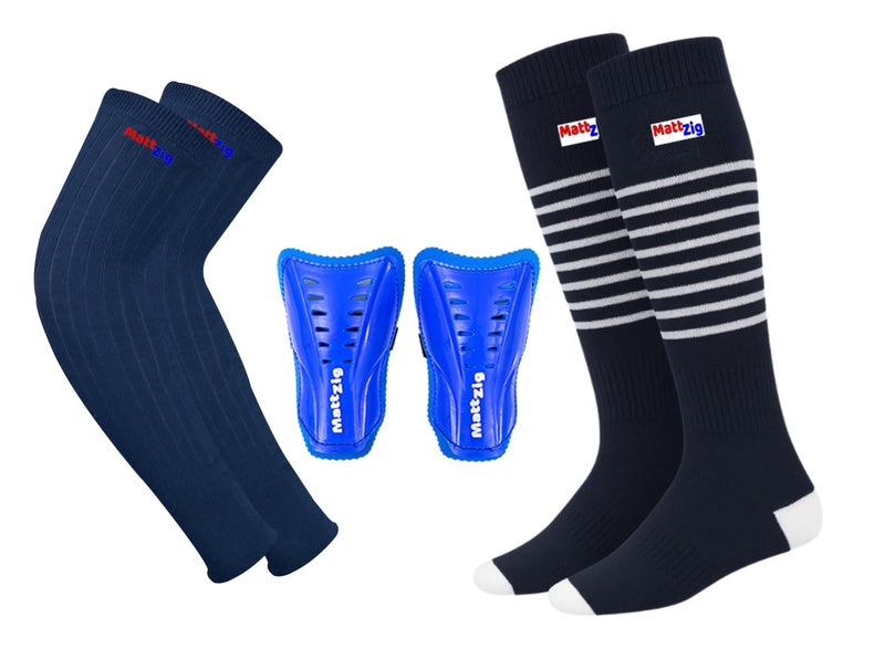 MATTZIG ® Victory Strip Football Kit (Football Socks, Shin Guard & Arm Sleeves) - Image 1