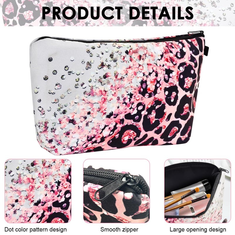 May Create ® Makeup Bag Travel Toiletries Bag Fashion Makeup Bag Zipper Pouch Stationeries Storage Pouch Accessories Organizer Bag, 9.1"x5"x2.2" - Image 3