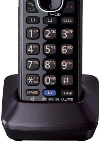 Panasonic DECT 60 Plus Cordless Phone Handset Accessory Compatible with 2Line Cordless Phones KXTG95xx Series Business telephones Headset Jack  KXTGA950B Black - Image 3