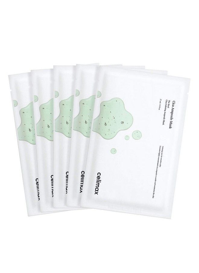 celimax The Real Cica Calming Ampoule Mask With 75% Of Centella Asiatica 27Ml (5Ea)  - Image 1