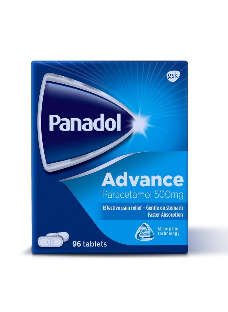 بانادول أدفانس 96 حبة (صداع فعال ، حمى وتخفيف الآلام) - Image 1