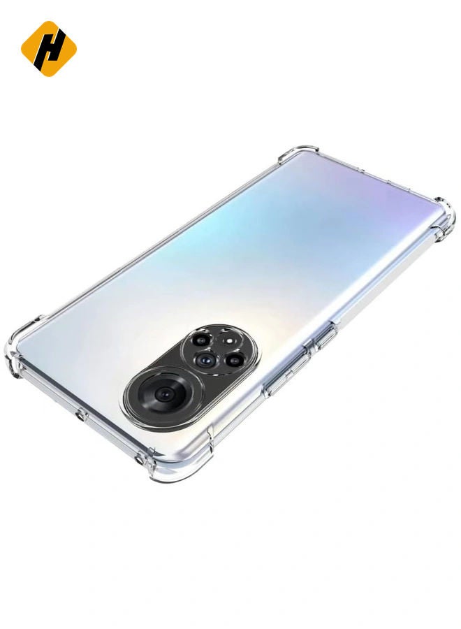 HuHa Huawei Nova 9 / Honor 50 5G Case Cover Back Air Cushion Soft Silicone Shockproof Anti-Scratch Protective Bumper Shell Corner  - Image 2