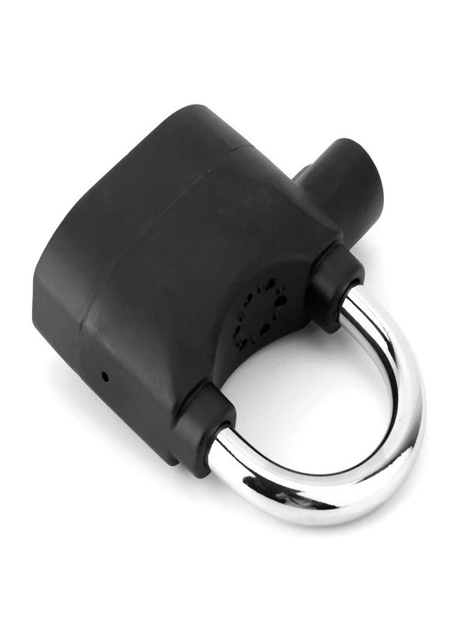 Estink Alarmed Anti Theft Padlock, Aluminum Alloy Anti Theft Security Padlock 110db Alarm Volume Siren Alarm Lock for Motorcycle Door Window, Black, with 2 Keys - Image 3