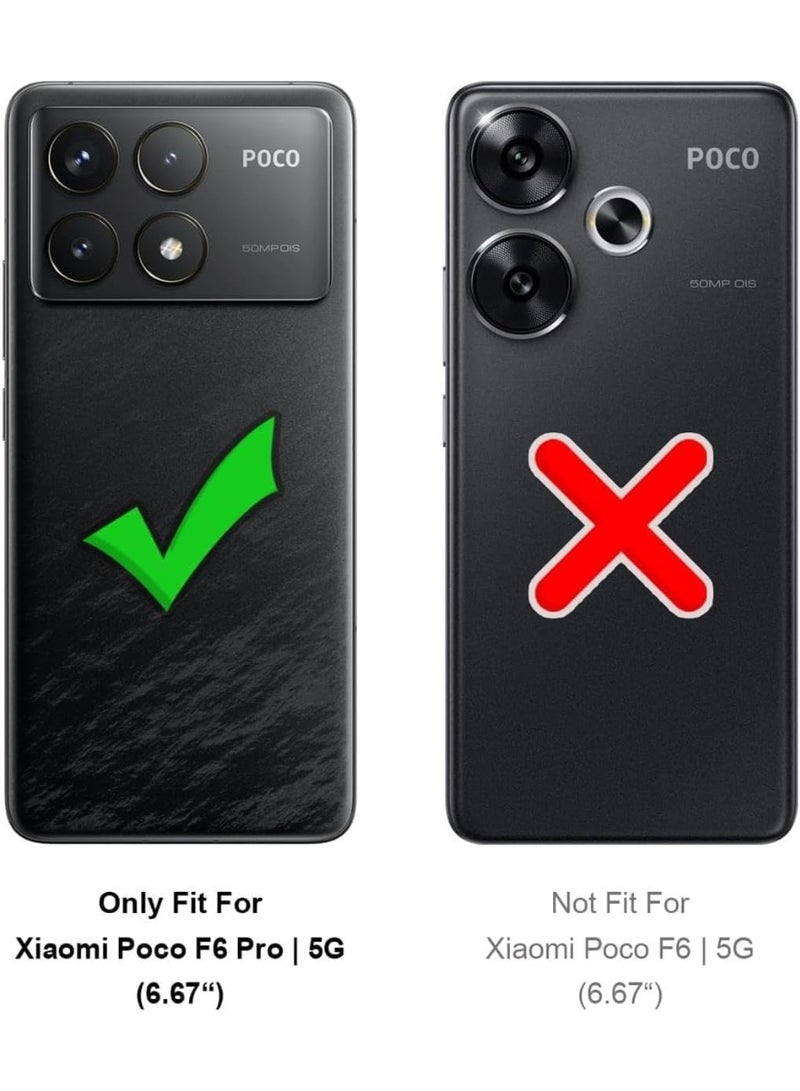 جراب هاتف محمول لهاتف Poco F6 Pro غطاء هاتف محمول شفاف رقيق من السيليكون الشفاف لهاتف Poco F6 Pro شفاف من البولي يريثين عالي الجوده (شفاف) - Image 3