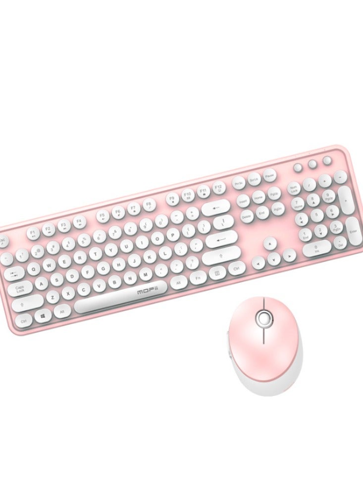 2.4G wireless keyboard and mouse color lipstick keyboard and office wireless keyboard and mouse set