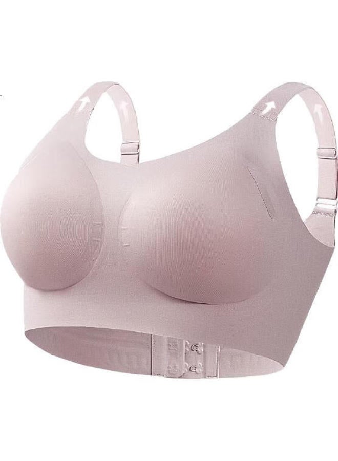 Finseech Fenshique Invisible Soft Support Non-wired Anti-sagging Full Cup Bra, Elegant Black, L - Image 3