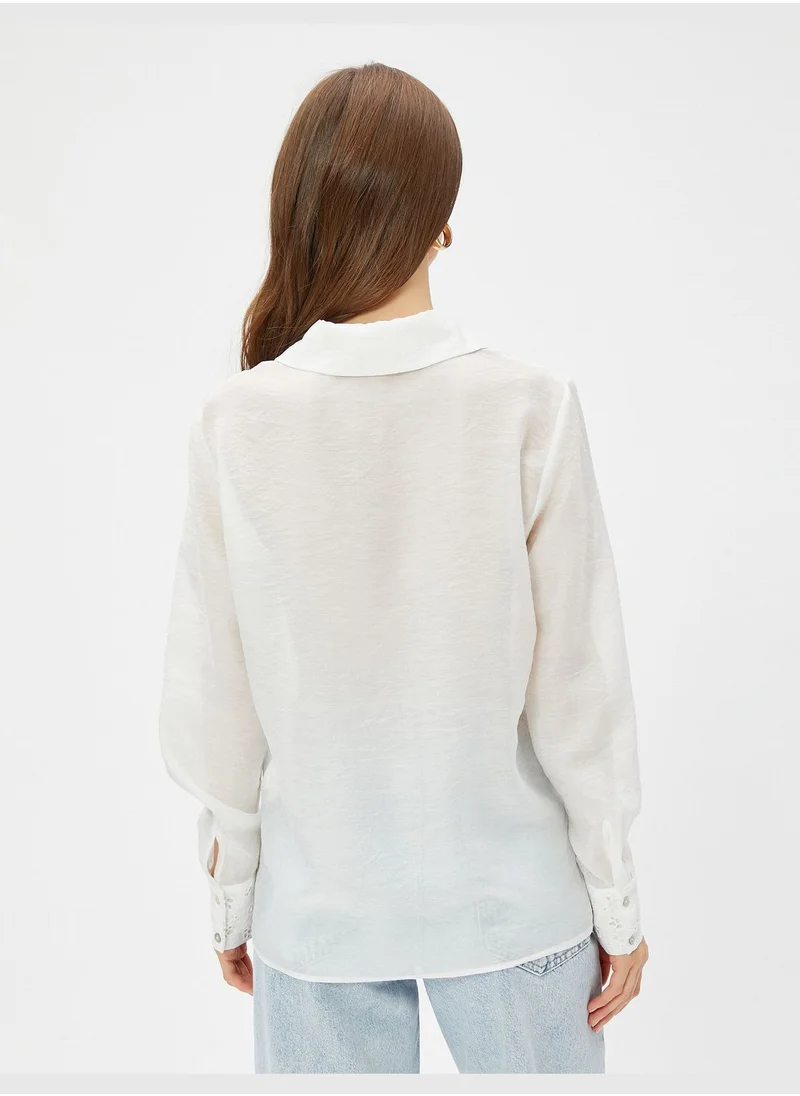 كوتون Long Sleeve Basic Viscose Shirt