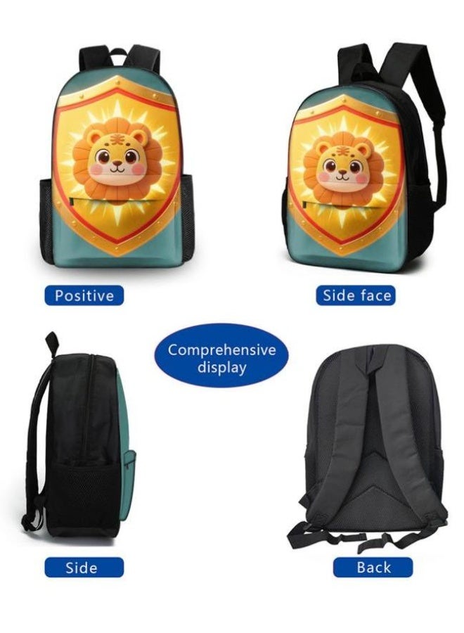 Bright Li Fire Unlock the new fashion of childish fun! Three-piece set of bags, cartoon elements for children and teenagers (students, children, friends' outings, mountain climbing, schooling, etc. can be used) - 28 - Image 3