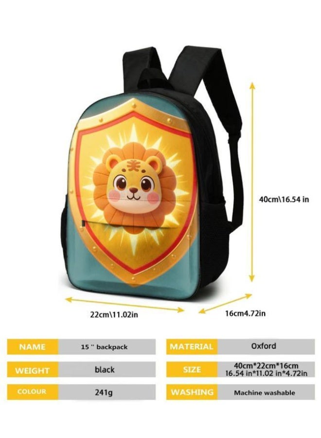 Bright Li Fire Unlock the new fashion of childish fun! Three-piece set of bags, cartoon elements for children and teenagers (students, children, friends' outings, mountain climbing, schooling, etc. can be used) - 28 - Image 5