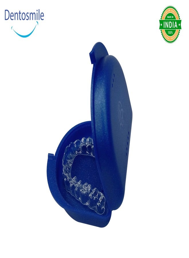 Dentosmile Dental Orthodontic Retainer/Aligner Case/Box/Mouth Guard and Denture Storage in Sparkle Blue Colour (1) - Image 5