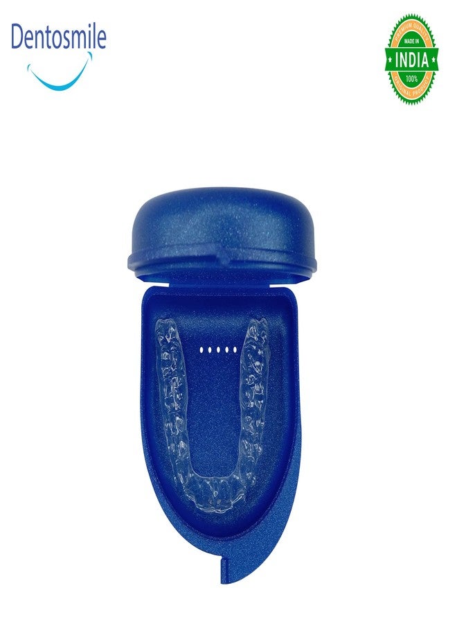 Dentosmile Dental Orthodontic Retainer/Aligner Case/Box/Mouth Guard and Denture Storage in Sparkle Blue Colour (1) - Image 2