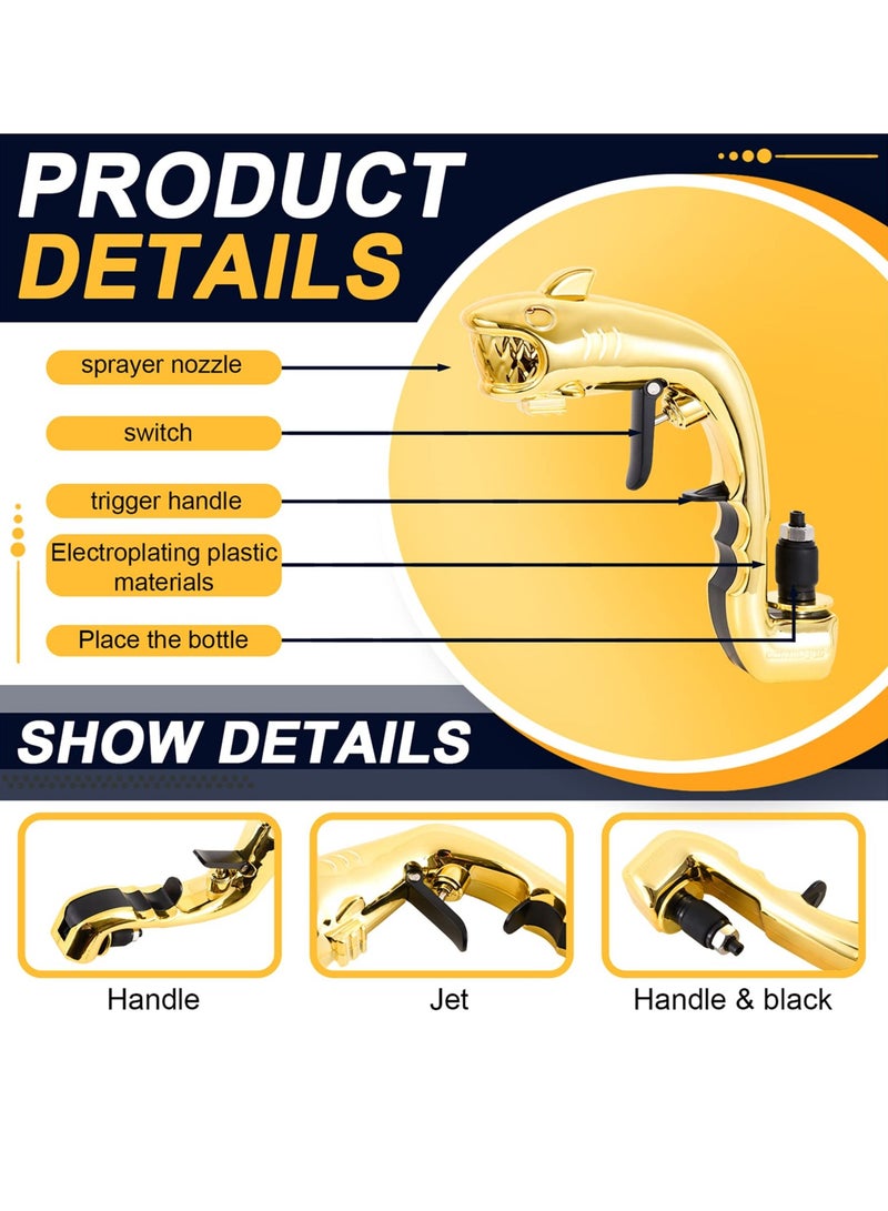 SYOSI SYOSI Champagne Gun Shooter, Beer Spray Gun Champagne Stoppers Wine Dispenser for Wedding Birthday Party Club Bar  - Image 2