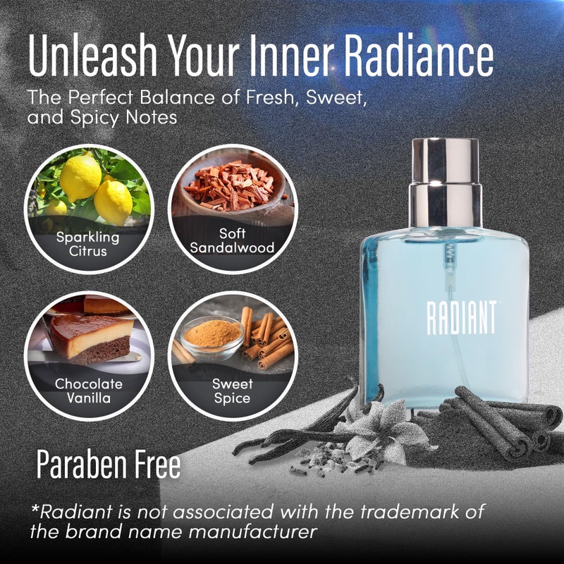 PB ParfumsBelcam Radiant Eau de Toilette Spray, Our version of a Designer. 1.7 Fl Oz - Image 4