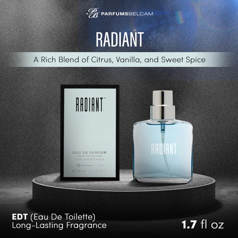 PB ParfumsBelcam Radiant Eau de Toilette Spray, Our version of a Designer. 1.7 Fl Oz - Image 2