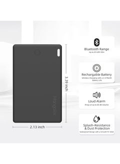Generic Wallet Tracker Card | Ultra-Thin Rechargeable Item Finder for iPhone, Keys, Luggage, Bags | Works with Apple Find My | Lost Mode, Splash-Resistant, 6-Month Battery, Privacy-Safe  - Image 3