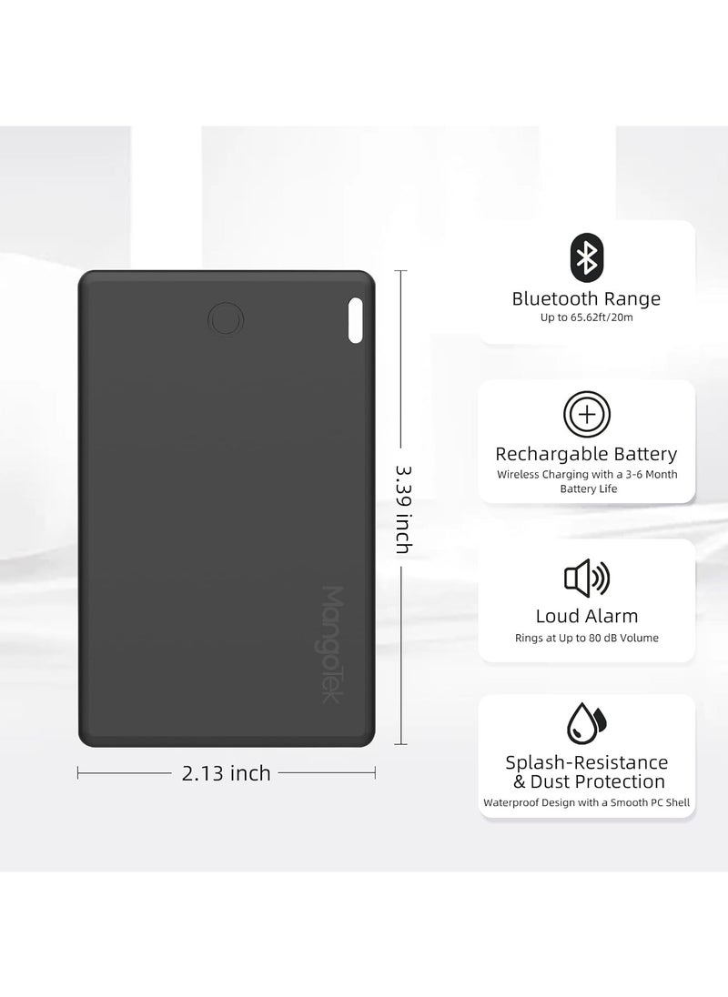 Generic - Wallet Tracker Card | Ultra-Thin Rechargeable Item Finder for iPhone, Keys, Luggage, Bags | Works with Apple Find My | Lost Mode, Splash-Resistant, 6-Month Battery, Privacy-Safe - Image 1