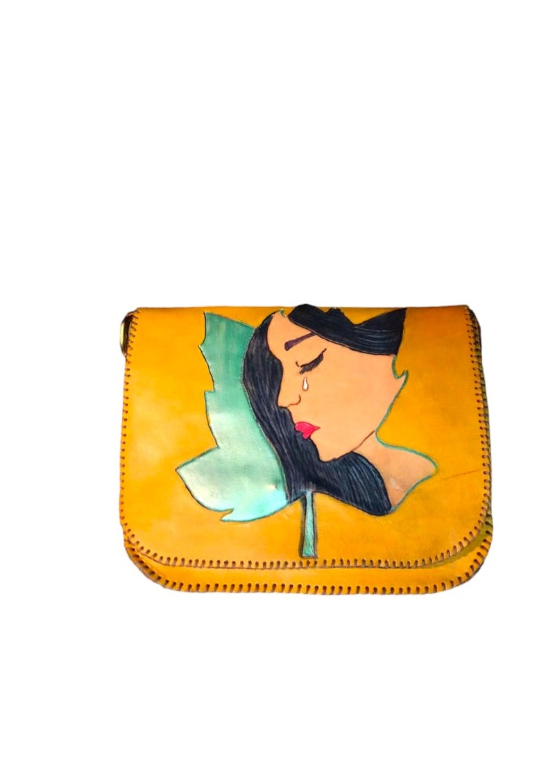 Sheer Fashionable Leather Crossbody Bag  - Image 1