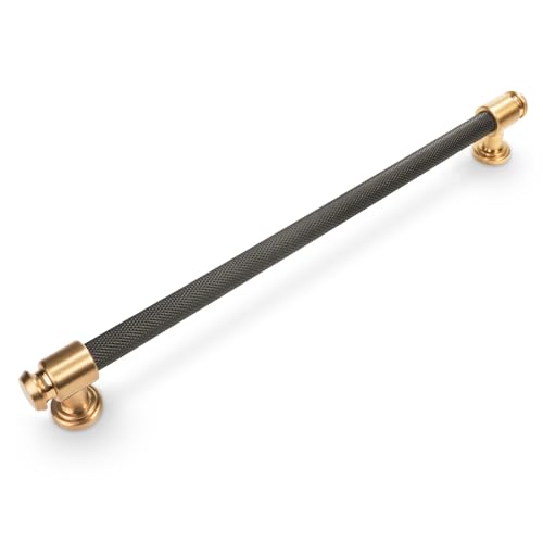 POVEFONK 6 Pack Matte Black Champagne Bronze 125 inch Pull Handles for Cabinets Drawers - Image 1