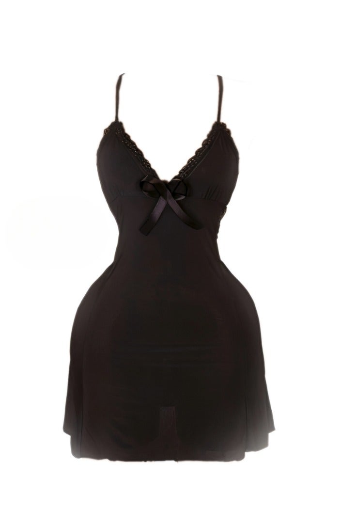 Women's Clothes with lace edges and decorated with a bow and back - Image 3