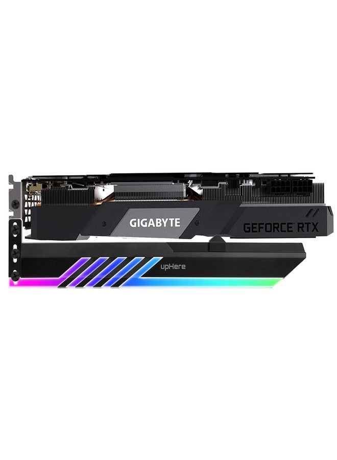 أب هير حامل دعم بطاقة الرسومات RGB القابل للعنونة من upHere، بجهد 5 فولت و3 دبابيس، يدعم انحناء بطاقة الفيديو/حاملها - GL28ArGB - Image 3