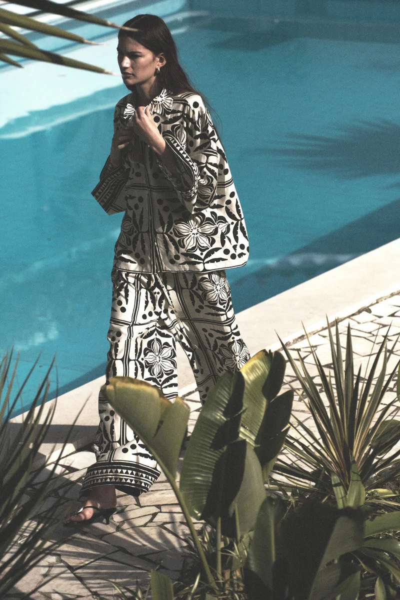 H&M Wide drawstring trousers