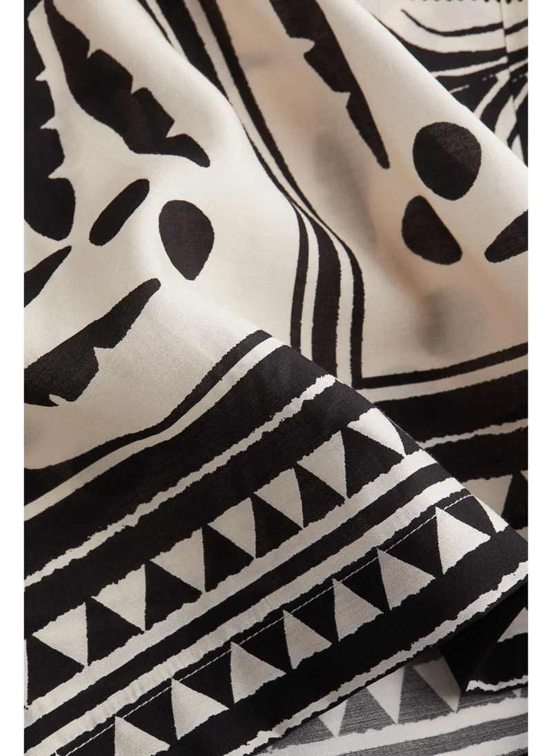 اتش اند ام Wide drawstring trousers