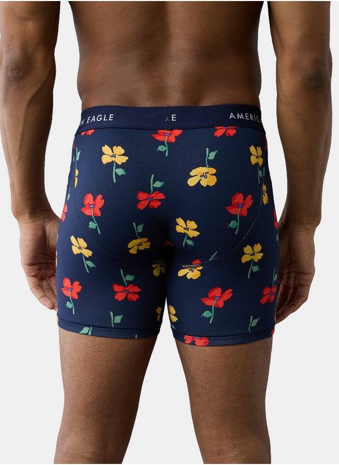 American Eagle AEO Men's Floral 6" Classic Boxer Brief  - Image 4