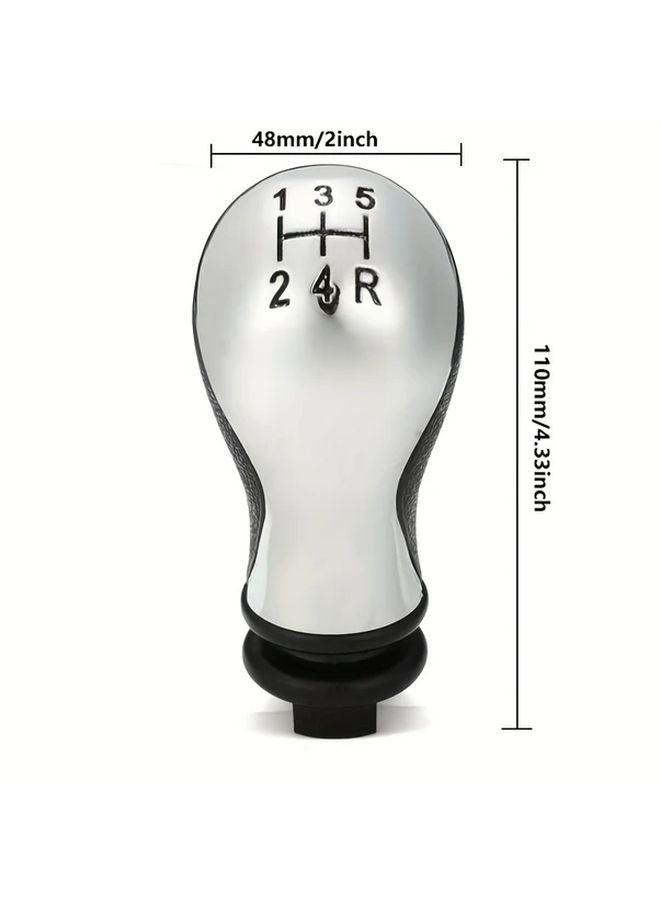Chrome Gear Shift Knob 5 Speed Manual For Peugeot Citroen C5 2001 2008 Xsara Picasso 1999 2008 - Image 2