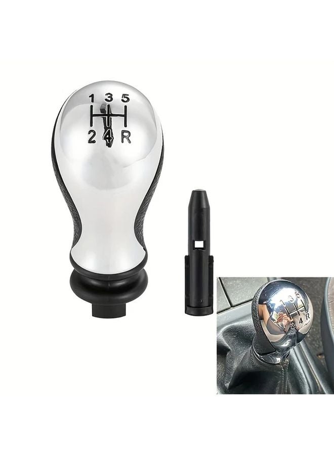 Chrome Gear Shift Knob 5 Speed Manual For Peugeot Citroen C5 2001 2008 Xsara Picasso 1999 2008 - Image 1