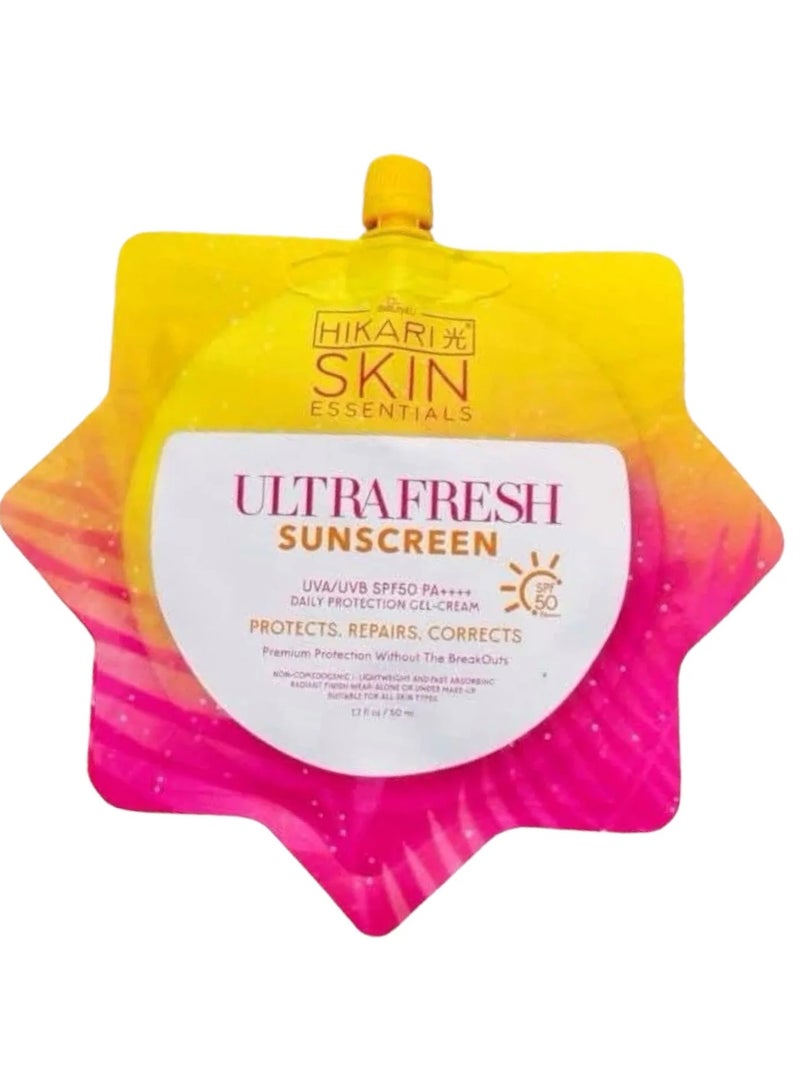Hikari Ultrafresh Sunscreen SPF 50 UVA/UVB, 50ml
