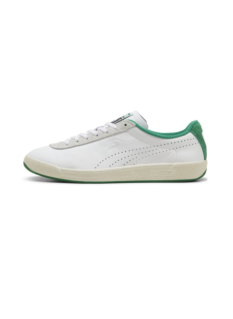 Star OG Mens White Green Sneakers