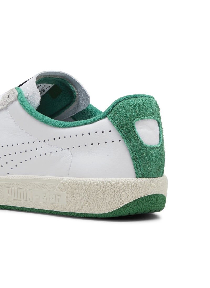 Star OG Mens White Green Sneakers
