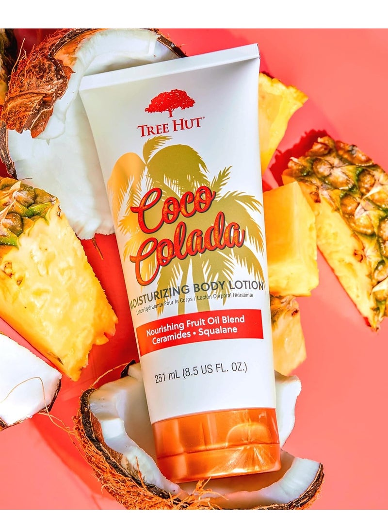 Tree Hut Tree Hut Coco Colada Moisturizing Body Lotion | Ceramide and Squalene Formula Helps Protect Skin | Long-lasting Hydration Leaves Skin Feeling Soft & Moisturized | 8.5 fl oz.  - Image 2