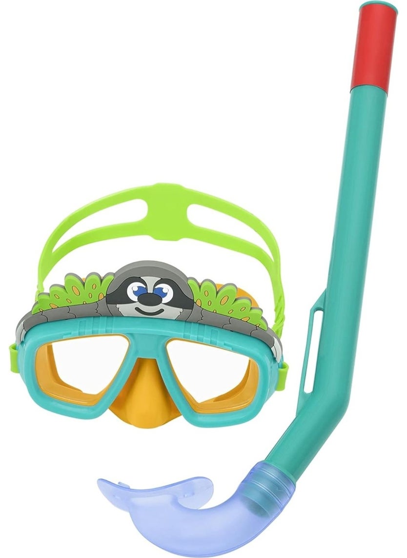 Toyfest Figured Children's Mask and Snorkel Set Sloth 3 - 7 Years Old 24059  - Image 1