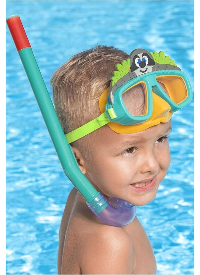 Toyfest Figured Children's Mask and Snorkel Set Sloth 3 - 7 Years Old 24059  - Image 2