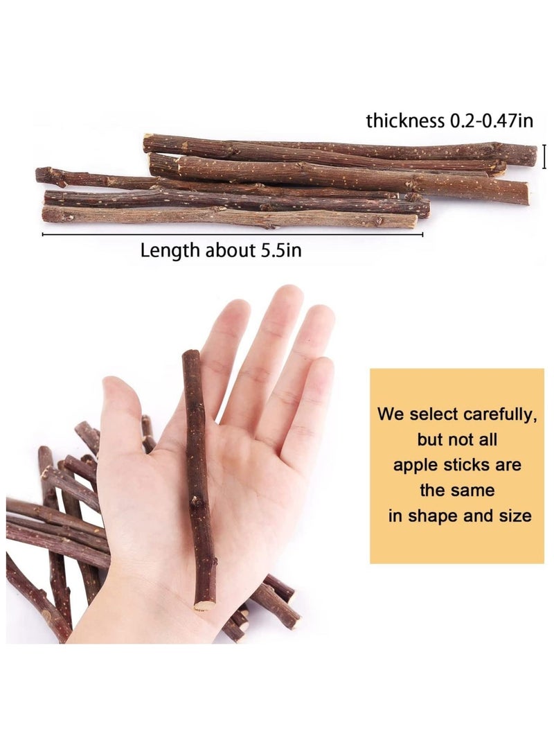 500 جرام غصن التفاح الطبيعي وجبات خفيفة للحيوانات الصغيرة - Image 2