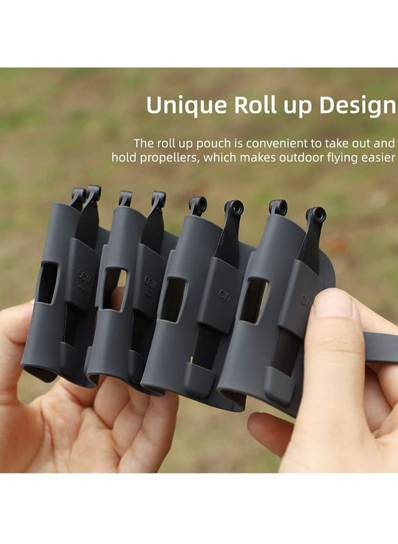 Y&D Propeller Storage Silicone Strap with Roll Bag, Props Up Band for DJI Mini 3 Pro Accessories  - Image 3
