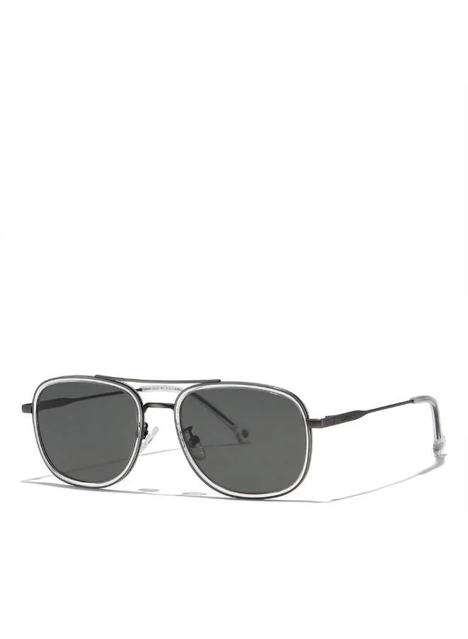 30Sundays 30Sundays NOSTALGIA,Men Sunglasses, Rectangle Sunglasses, UV Protection: UV400 (Gray,Gray)