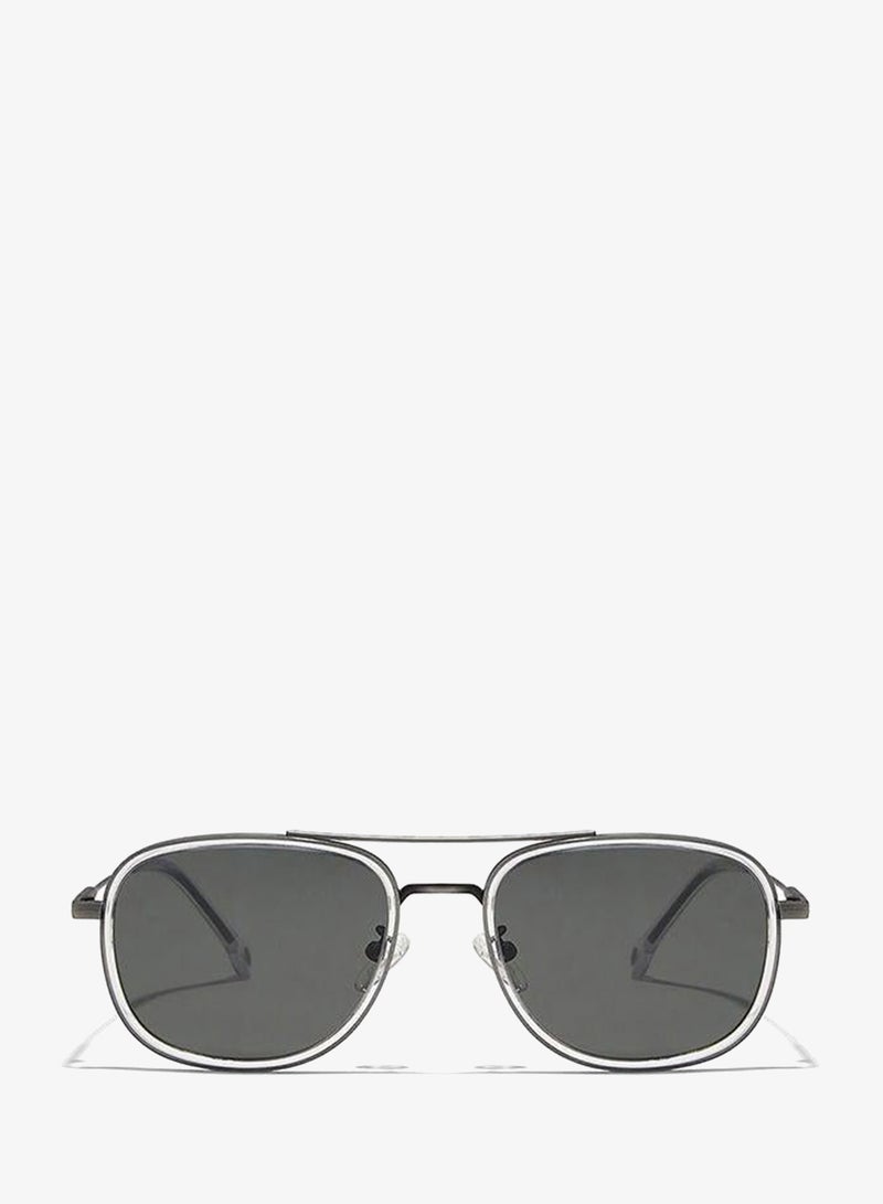 30Sundays NOSTALGIA,Men Sunglasses, Rectangle Sunglasses, UV Protection: UV400 (Gray,Gray) - Image 2