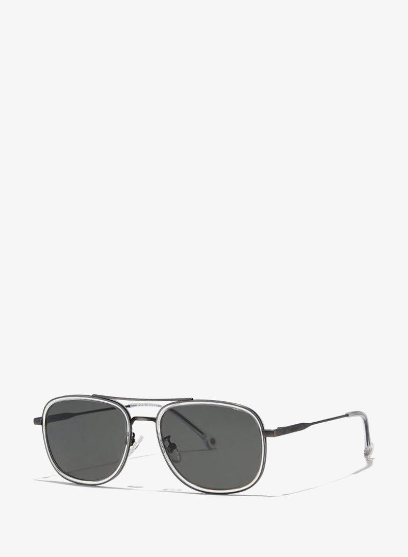 30Sundays NOSTALGIA,Men Sunglasses, Rectangle Sunglasses, UV Protection: UV400 (Gray,Gray) - Image 1