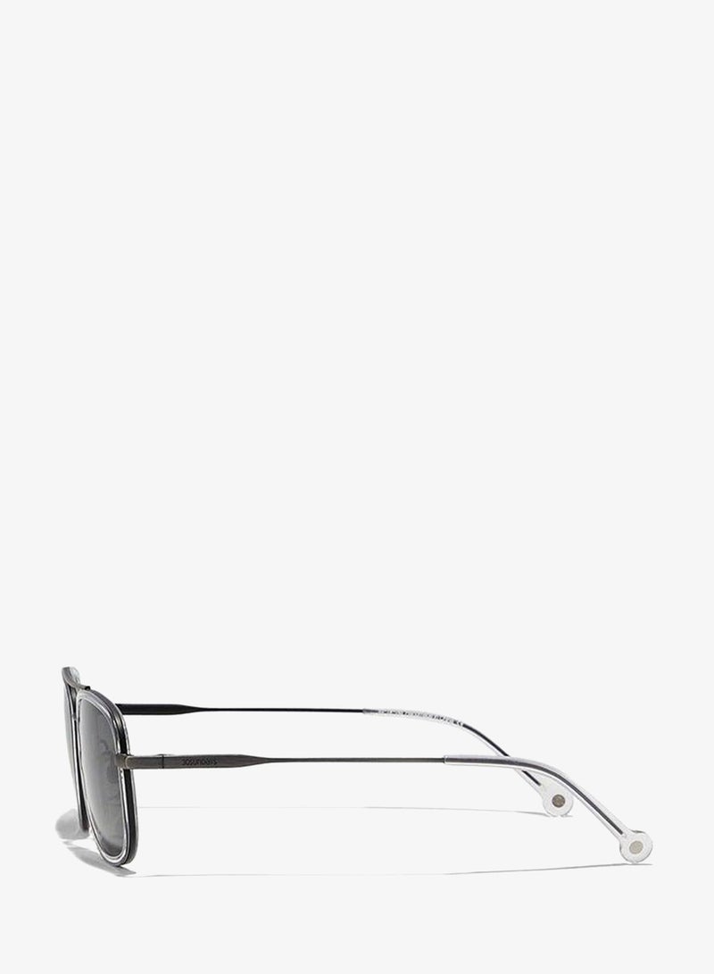 30Sundays NOSTALGIA,Men Sunglasses, Rectangle Sunglasses, UV Protection: UV400 (Gray,Gray) - Image 3