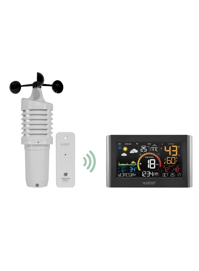 La Crosse Technology Wireless Weather Station with WiFi Connectivity Dynamic Forecast Wind Speed and Alerts TemperatureHumidity  Advanced Forecast Long Range Transmission 400 Feet V21WTH - Image 5