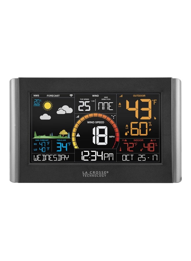 La Crosse Technology Wireless Weather Station with WiFi Connectivity Dynamic Forecast Wind Speed and Alerts TemperatureHumidity  Advanced Forecast Long Range Transmission 400 Feet V21WTH - Image 2