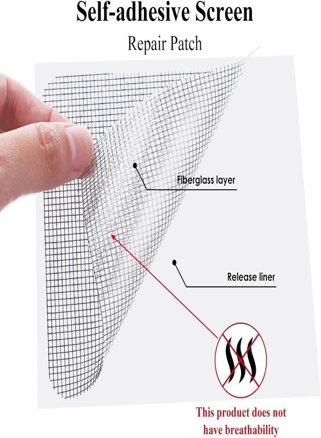 SMARAN Window Screen Repair Tape | Self-Adhesive Mesh Repair Kit for Windows & Doors | Waterproof Fly Screen Patch Tape | Mosquito Net Repair Tape for Holes, Tears & Rips (Pack of 1) - Image 5