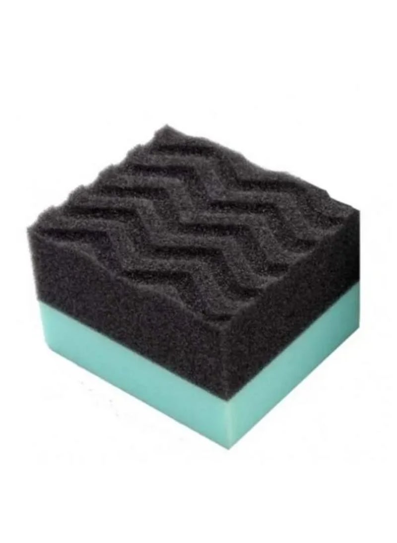 Chemical Guys DuraFoam Large Tyre Dressing Applicator Pad Black and Blue 4 x 4inch 7000411